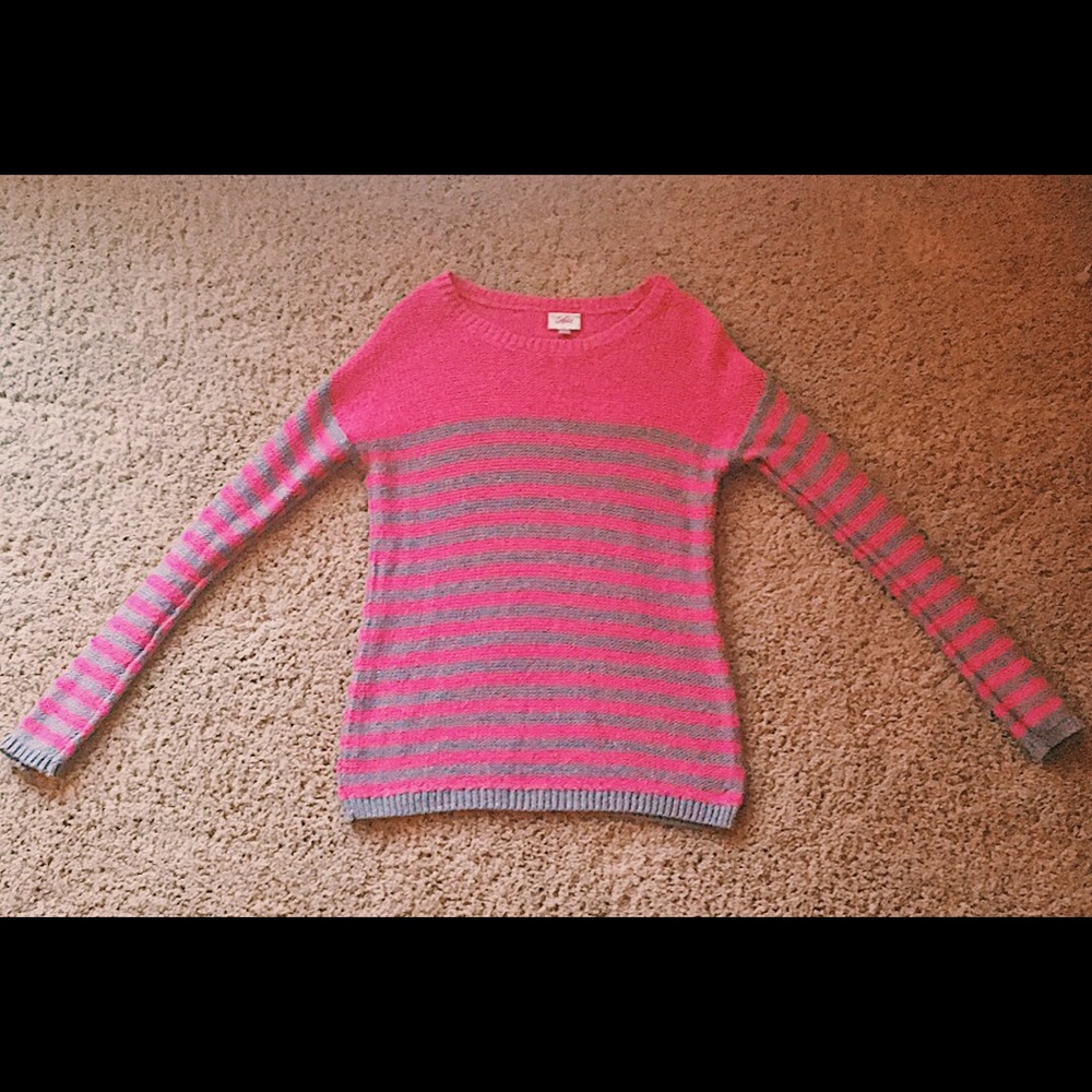 Justice Striped Sweater